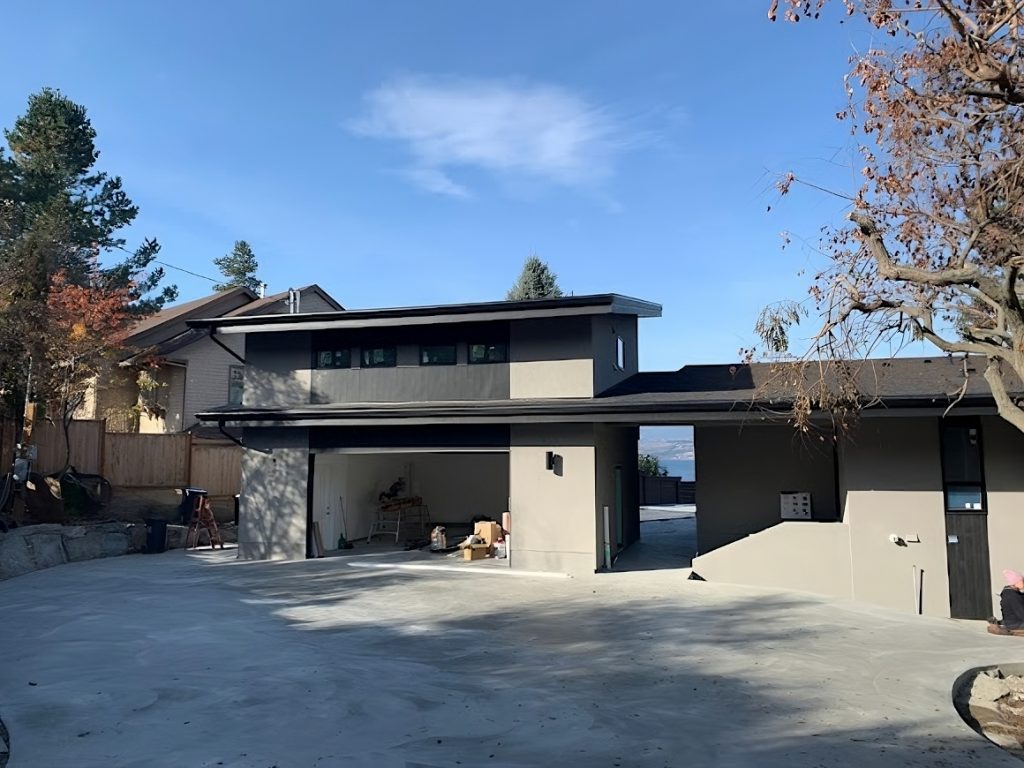 home with stucco exterior