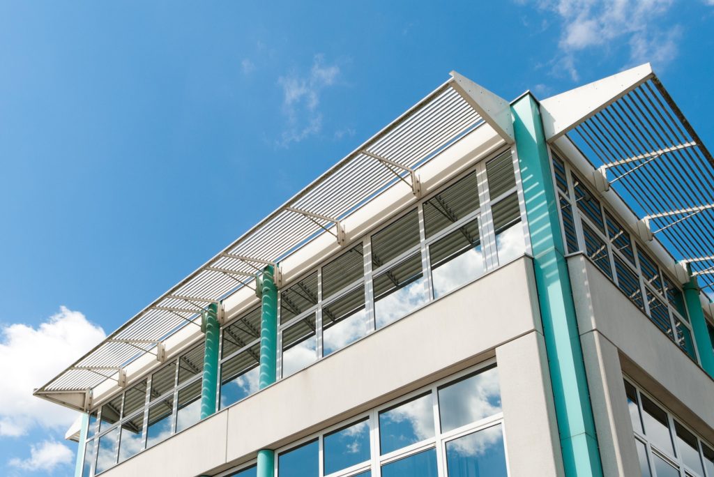 Exterior shot of a commercial building